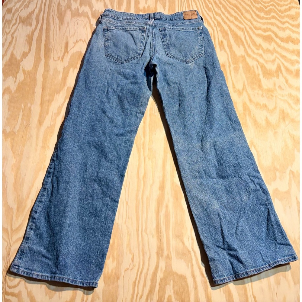 Hollister Low-Rise Baggy Jeans Medium Wash Wide Leg Denim W26R 2R - Picture 3 of 6